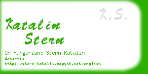 katalin stern business card